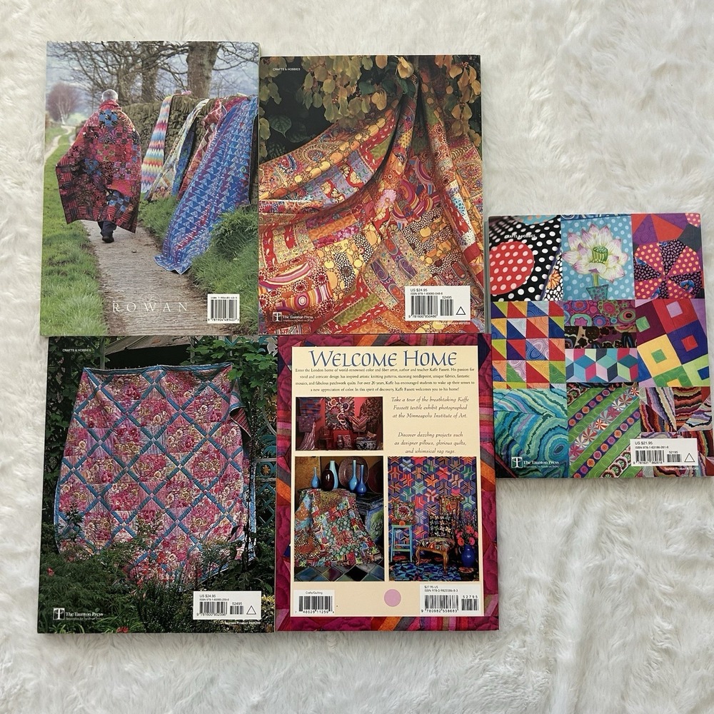 Lot of 5‎ Quilting Books by KAFFE FASSETT Patchwork Quilt Pillows Country Garden - Picture 13 of 13